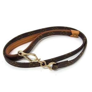 Louis Vuitton Dog Lead Monogram Less Baxter MM M58056 Brown PVC Leather Unisex